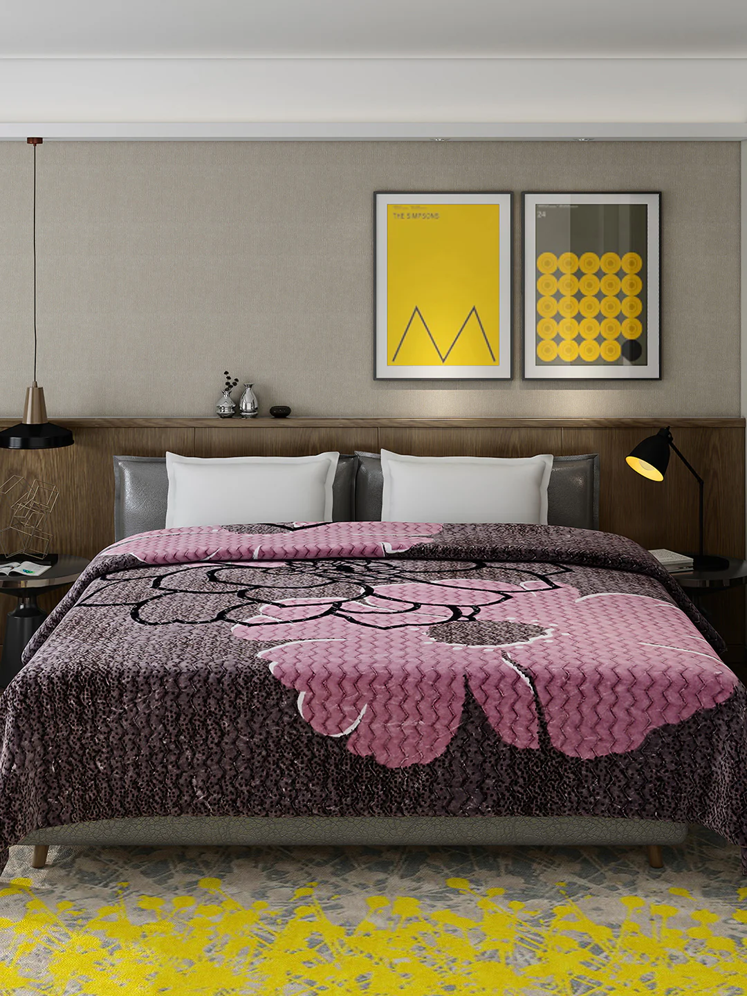 Printed Double Bed 795 GSM Blanket for Heavy Winter -2 Ply (Weight 4.2 kg) - Image 3
