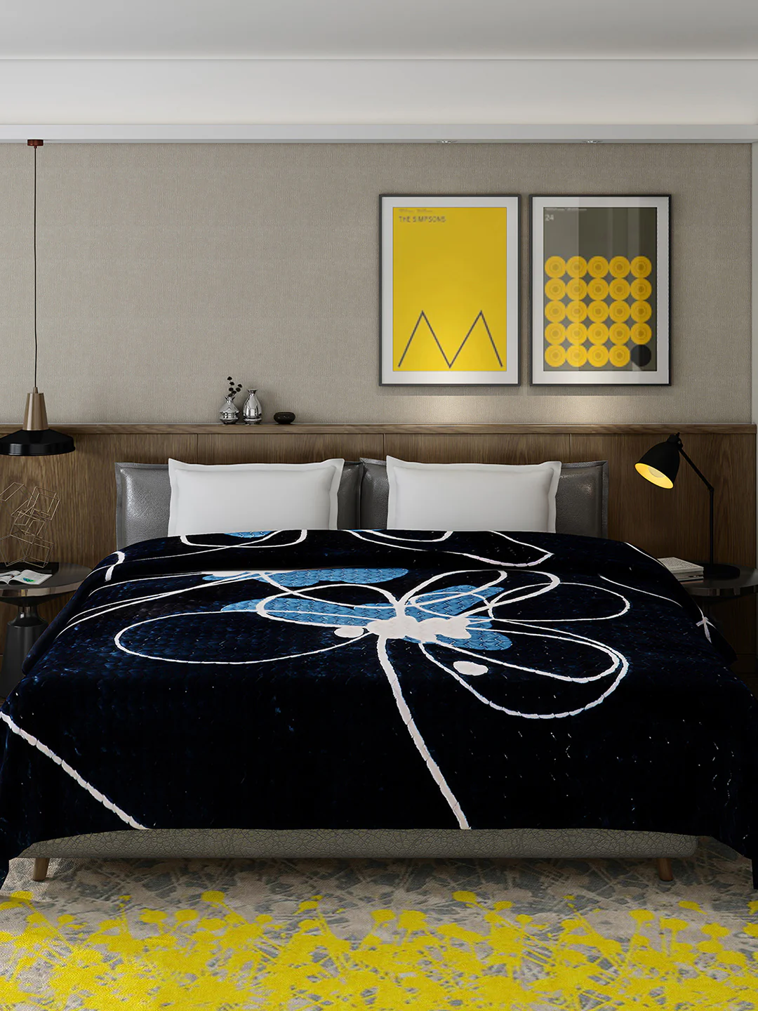 Printed Double Bed 795 GSM Blanket for Heavy Winter -2 Ply (Weight 4.2 kg) - Image 3