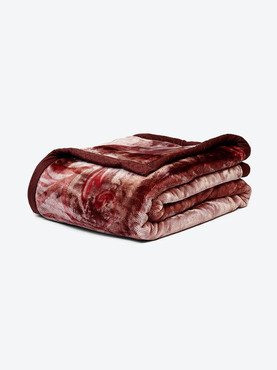 Printed Double Bed 795 GSM Blanket Scarlet 2 Ply (Weight 4.2 kg) - Image 5