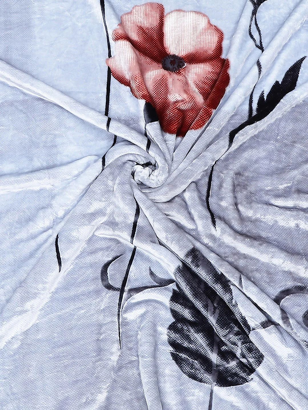 Printed Double Bed 795 GSM Blanket Scarlet 2 Ply (Weight 4.2 kg) - Image 7