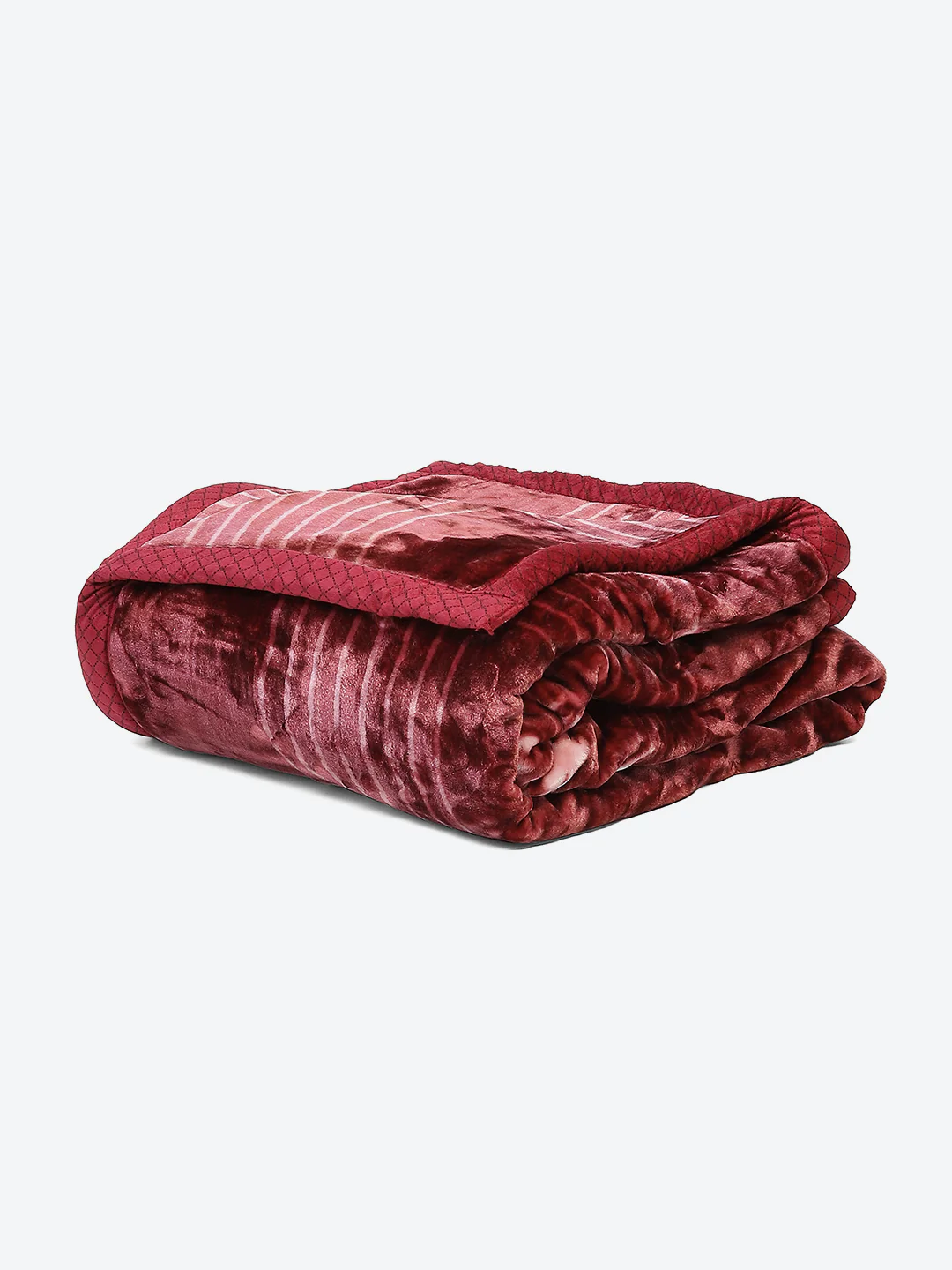 Printed Double Bed 795 GSM Blanket Scarlet 2 Ply (Weight 4.2 kg) - Image 5