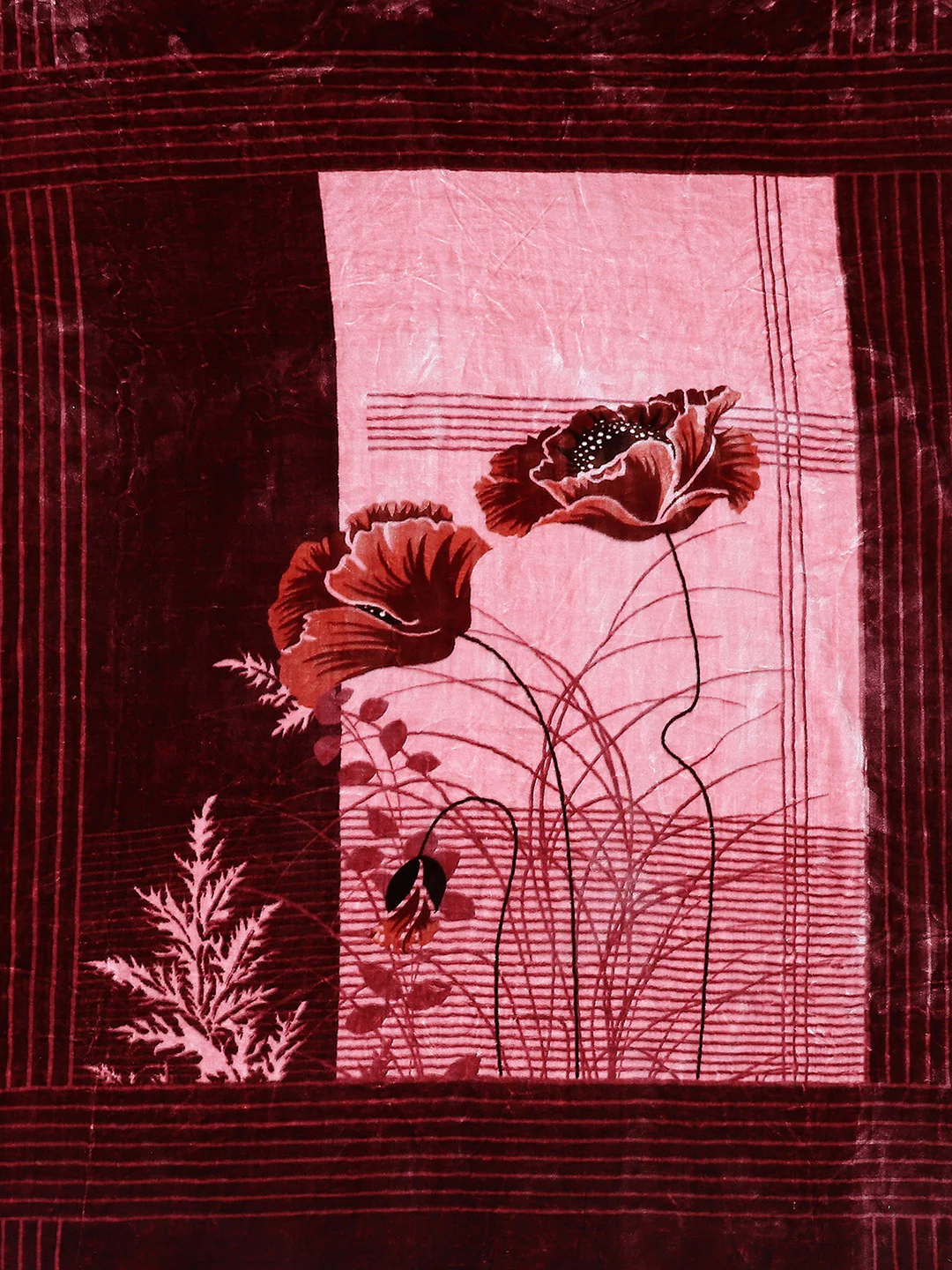 Printed Double Bed 795 GSM Blanket Scarlet 2 Ply (Weight 4.2 kg) - Image 6