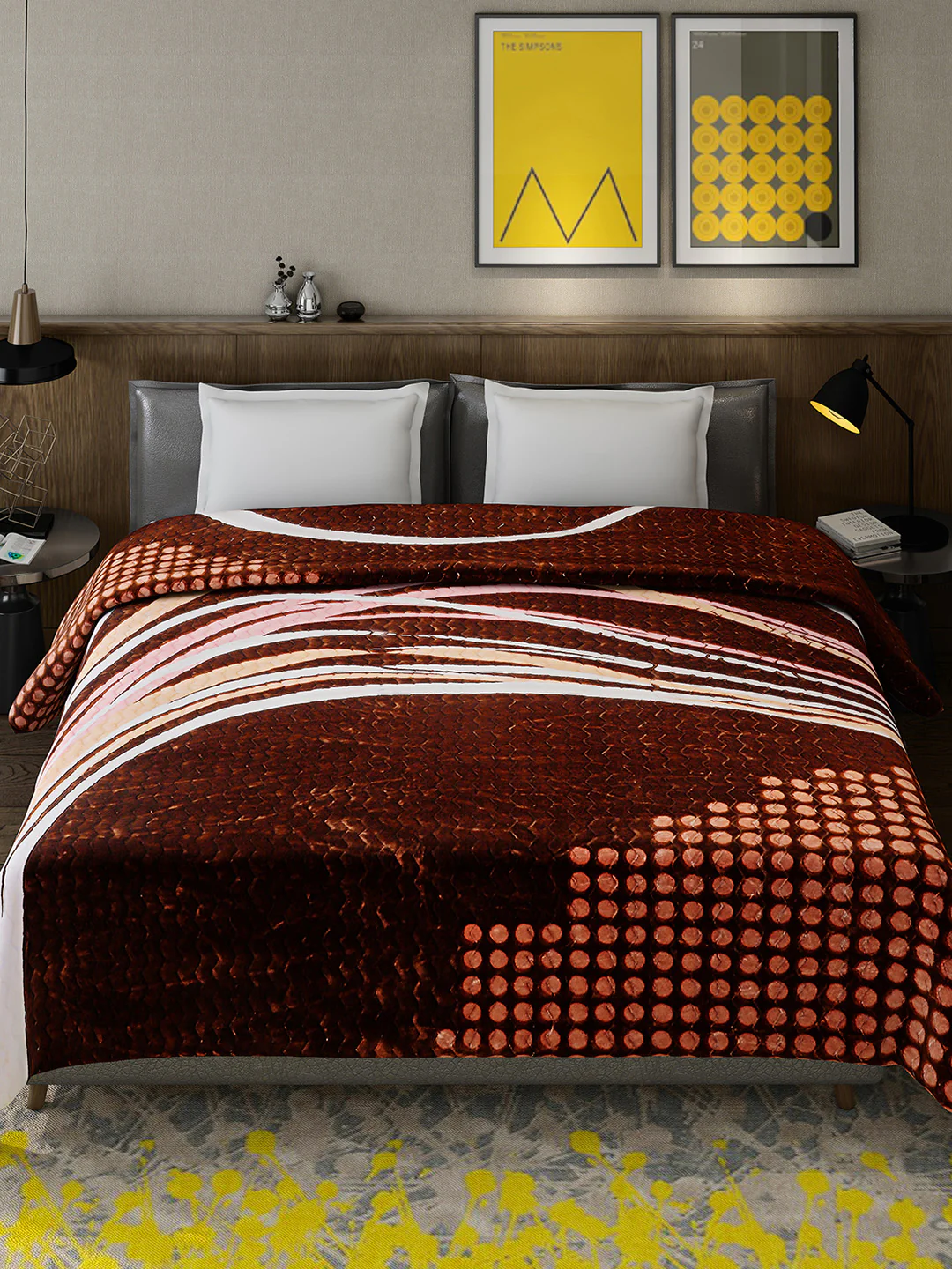 Printed Double Bed 795 GSM Blanket Waverly 2 Ply (Weight 4.2 kg) - Image 3