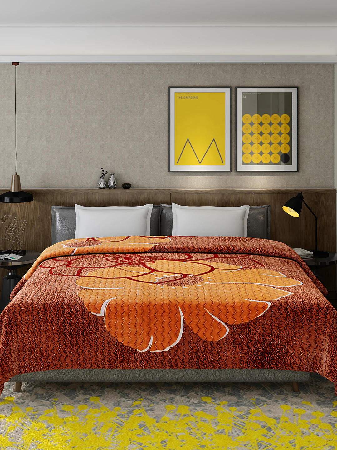 Printed Double Bed 795 GSM Blanket Waverly 2 Ply (Weight 4.2 kg) - Image 4