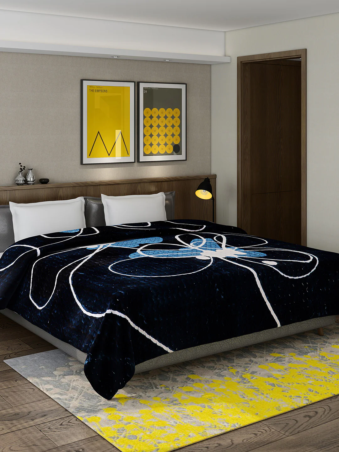 Printed Double Bed 795 GSM Blanket Waverly 2 Ply (Weight 4.2 kg) - Image 2