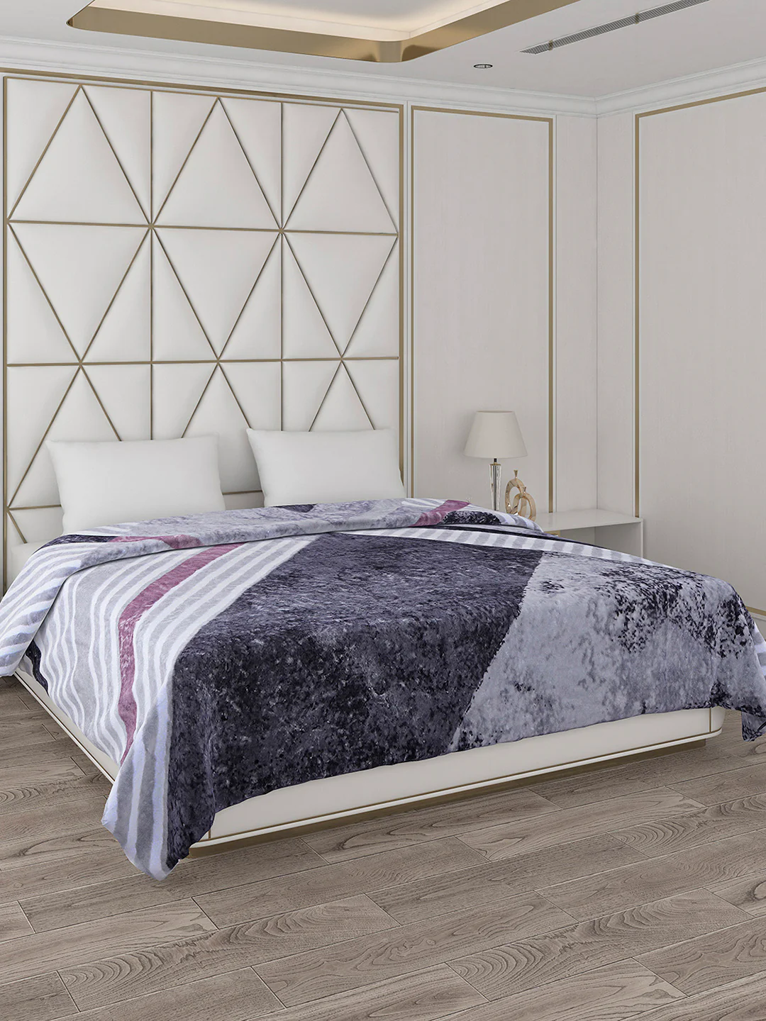 Printed Double Bed 800 GSM Blanket Bolt 1 Ply (Weight 4.3 kg) - Image 4