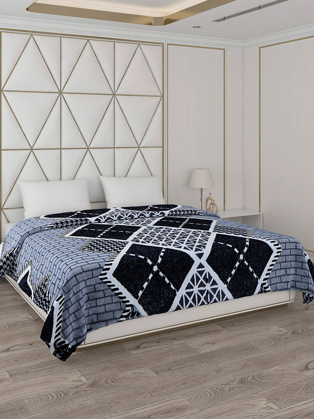 Printed Double Bed 800 GSM Blanket Bolt 1 Ply (Weight 4.3 kg) - Image 4