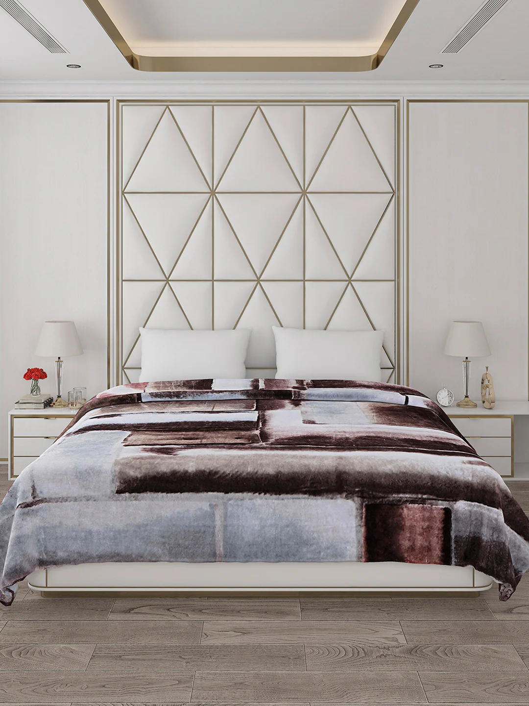 Printed Double Bed 800 GSM Blanket Bolt 1 Ply (Weight 4.3 kg) - Image 2