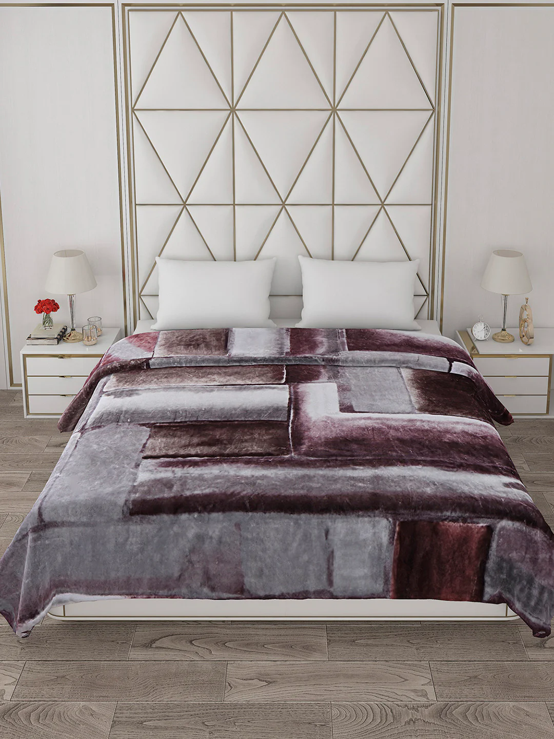 Printed Double Bed 800 GSM Blanket Bolt 1 Ply (Weight 4.3 kg) - Image 3