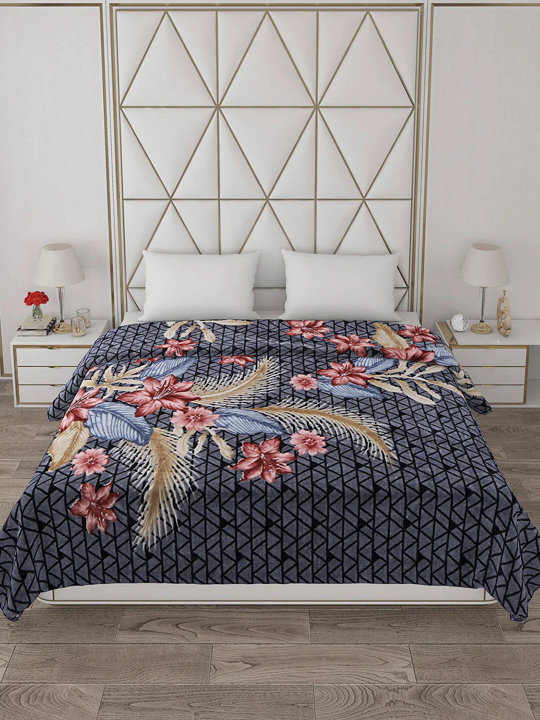 Printed Double Bed 800 GSM Blanket Bolt 1 Ply (Weight 4.3 kg) - Image 3