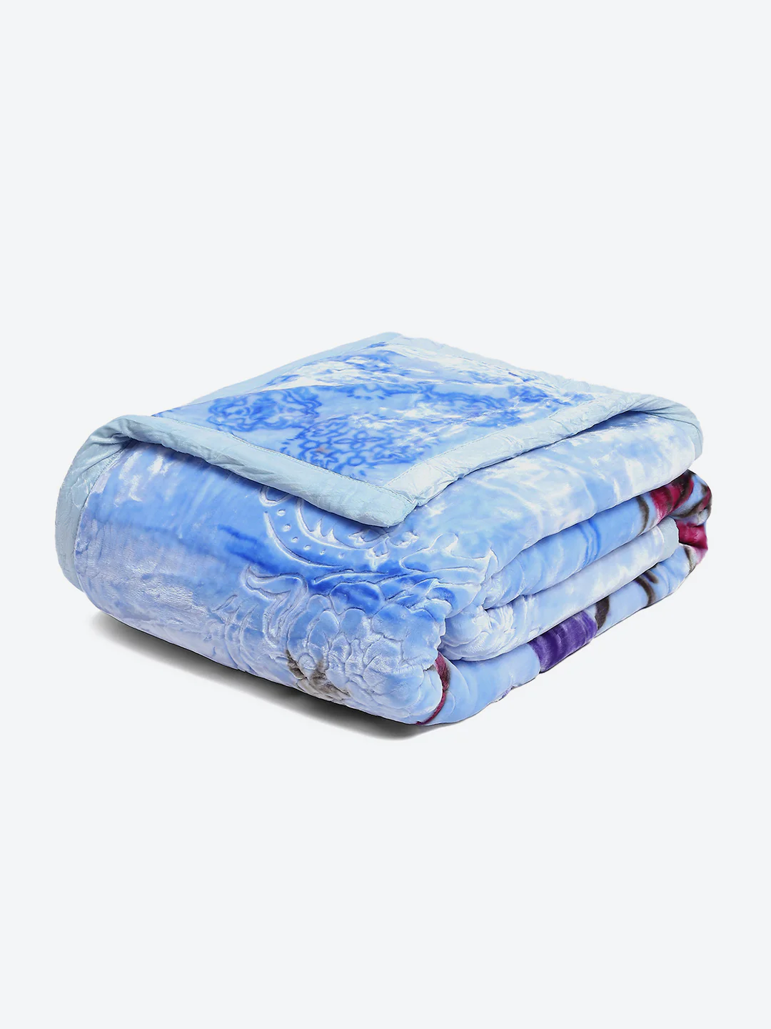 Printed Double Bed 850 GSM Blanket for Heavy Winter -2 Ply (Weight 4.7 kg) - Image 5