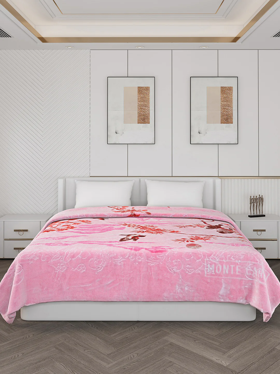 Printed Double Bed 850 GSM Blanket for Heavy Winter -2 Ply (Weight 4.7 kg) - Image 3