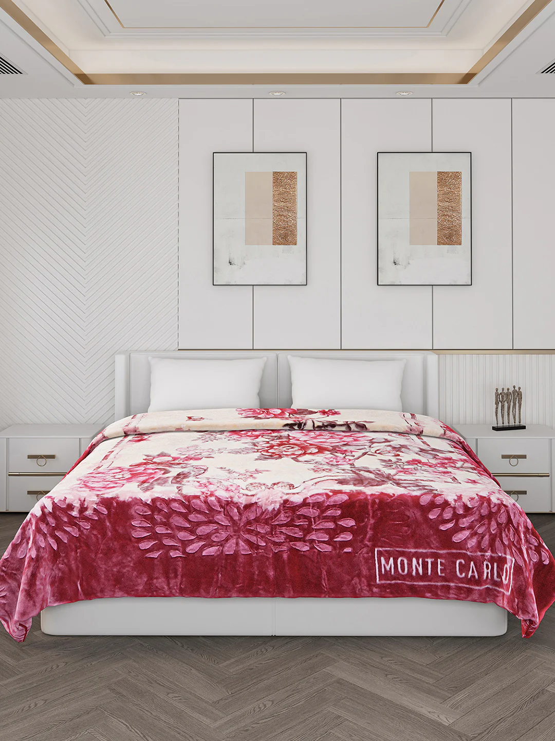 Printed Double Bed 850 GSM Blanket for Heavy Winter -2 Ply (Weight 4.5 kg) - Image 3