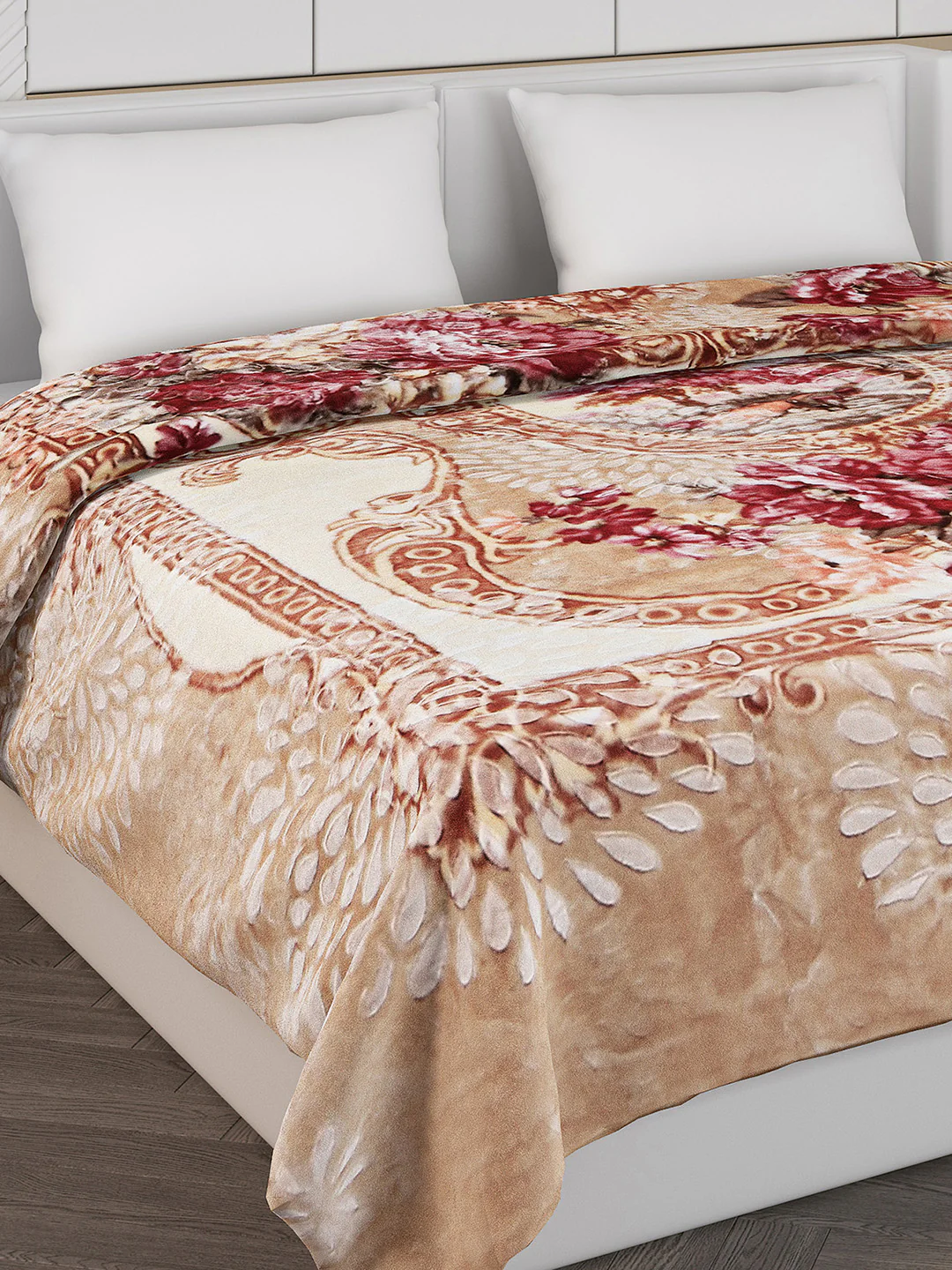 Printed Double Bed 850 GSM Blanket for Heavy Winter -2 Ply (Weight 4.5 kg) - Image 4