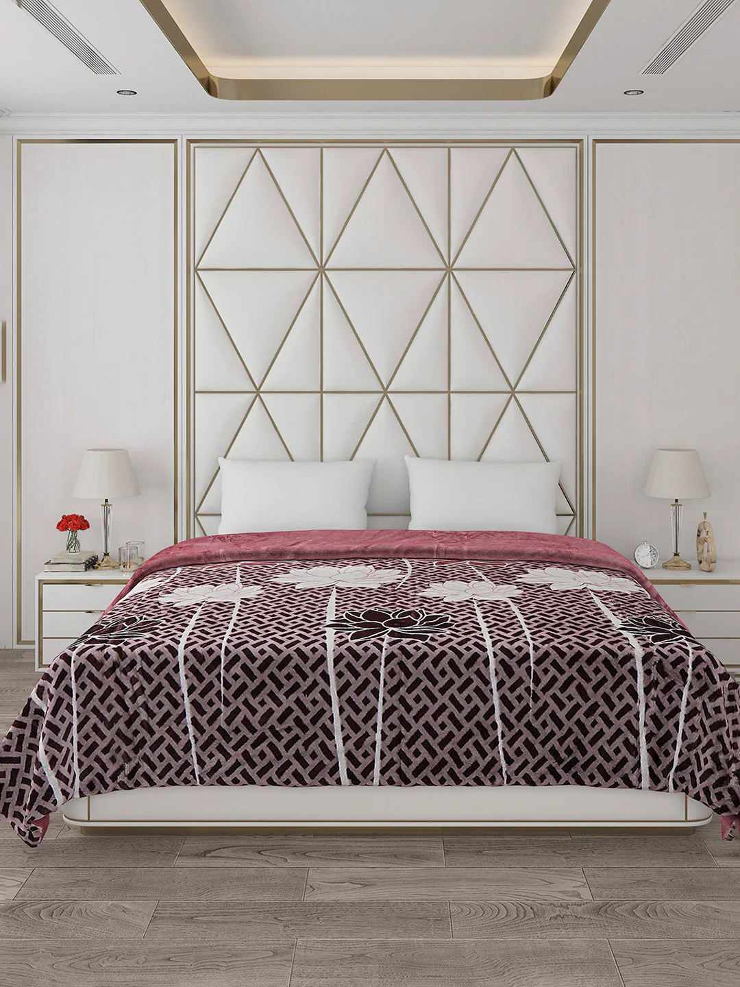 Printed Double Bed 852 GSM Blanket Blair 2 Ply (Weight 4.5 kg) - Image 2