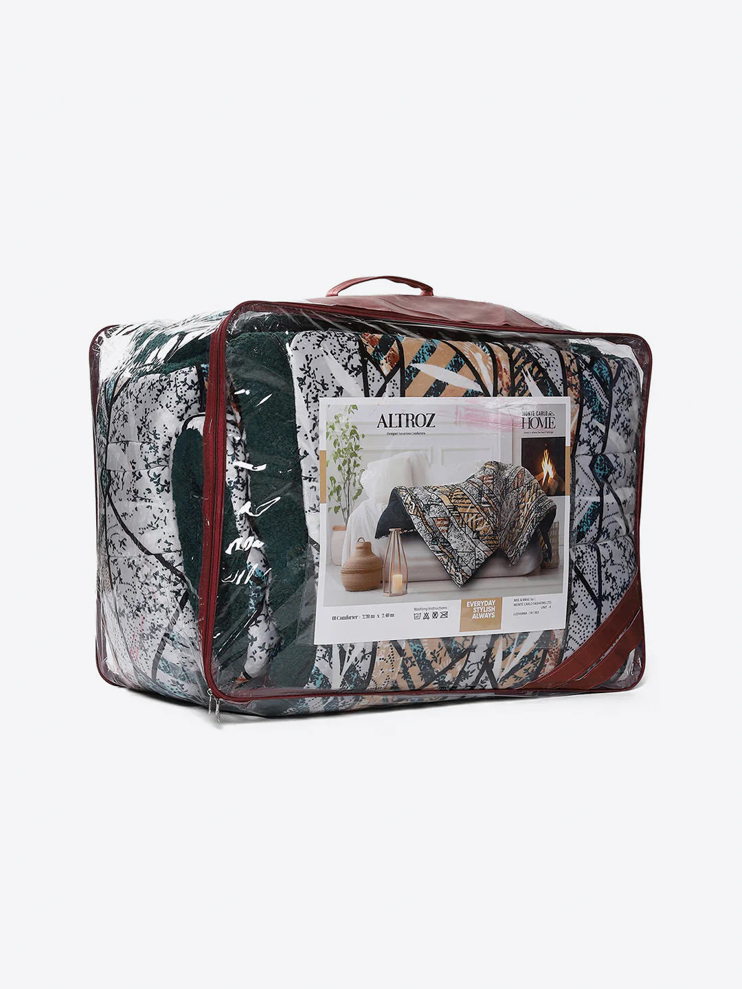 Printed Double Bed 852 GSM Comforter for Winter - (Altroz) - Image 8