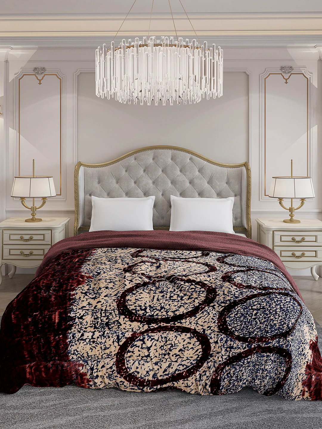 Printed Double Bed 852 GSM Comforter for Winter - (Altroz) - Image 2