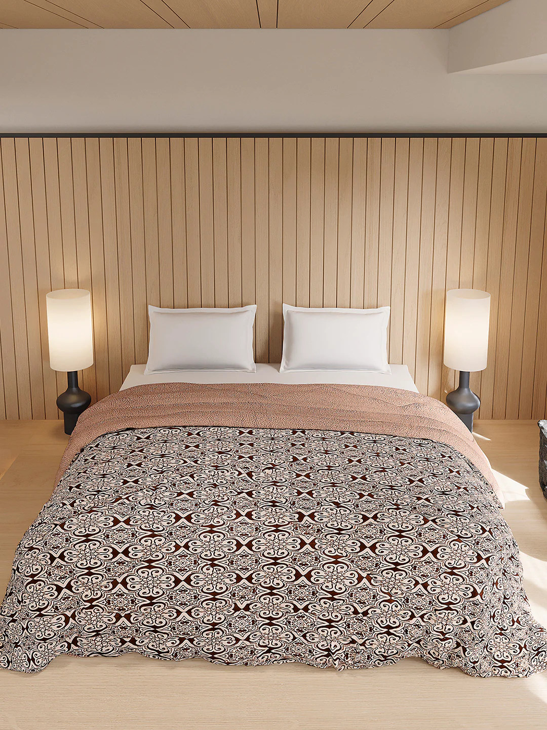 Printed Double Bed 870 GSM Comforter for Winter - (Nixie) - Image 3