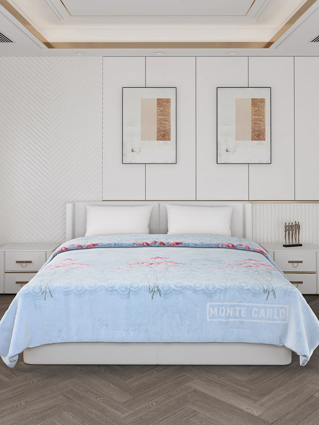 Printed Double Bed 900 GSM Blanket for Heavy Winter -2 Ply (Weight 4.8 kg) - Image 2