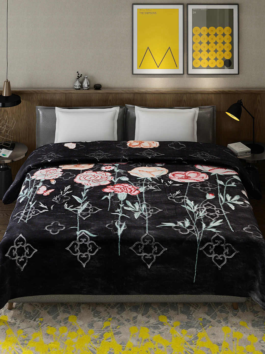 Printed Double Bed 909 GSM Blanket for Heavy Winter -2 Ply (Weight 4.8 kg) - Image 2