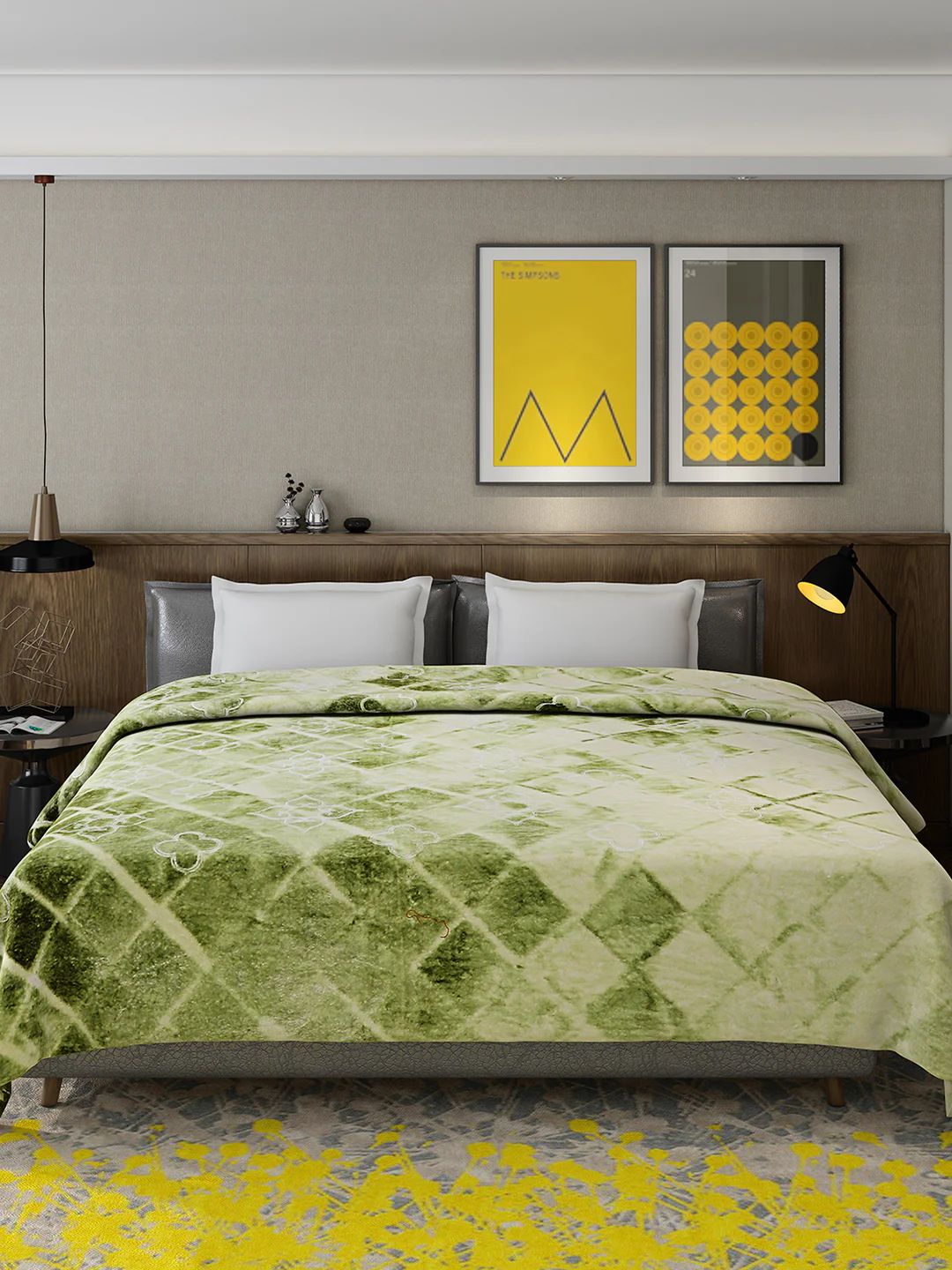 Printed Double Bed 909 GSM Blanket for Heavy Winter -2 Ply (Weight 4.8 kg) - Image 3