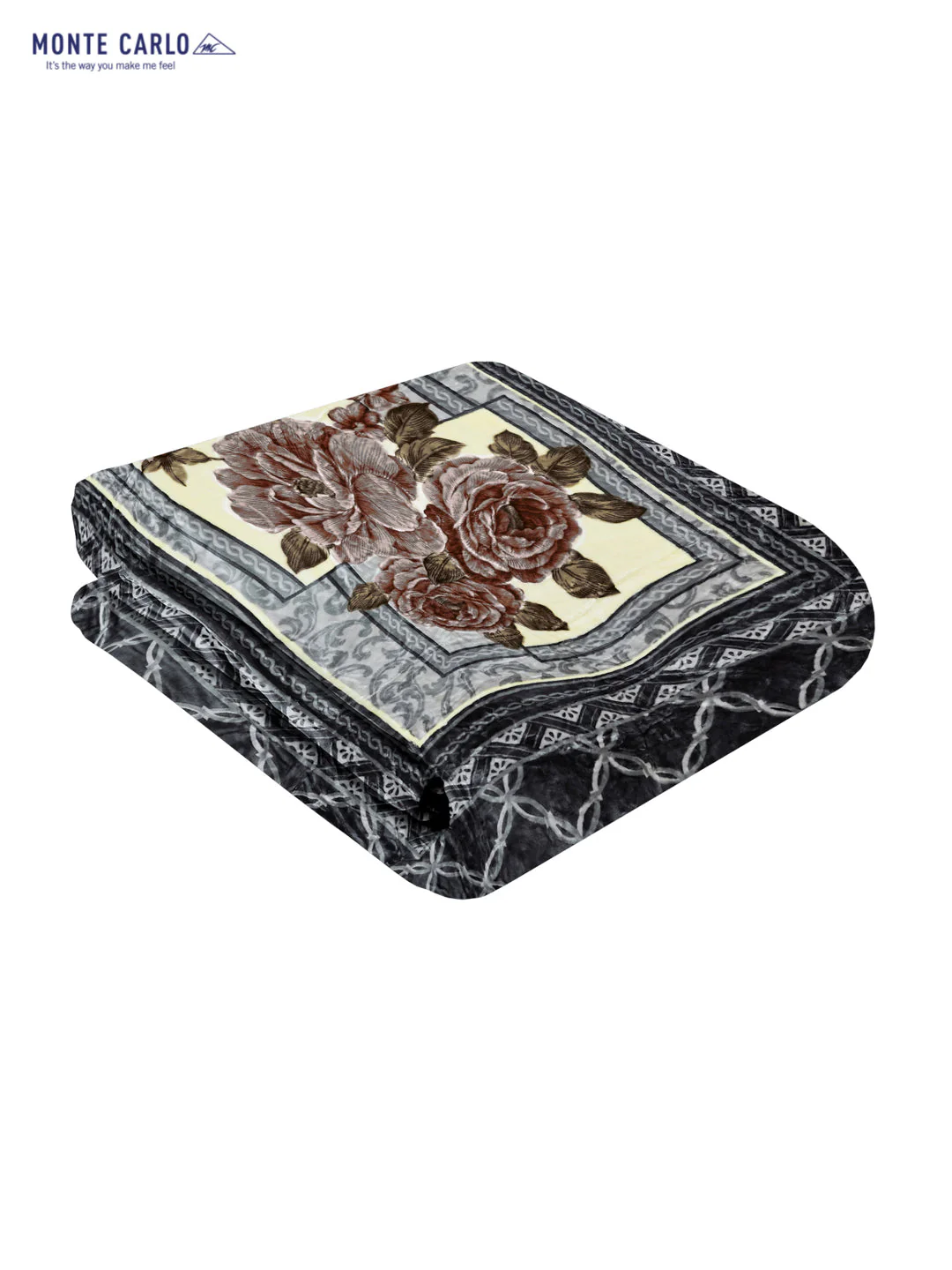 Printed Double Bed 947 GSM Blanket Angel Gold 1 Ply (Weight 5 kg) - Image 5