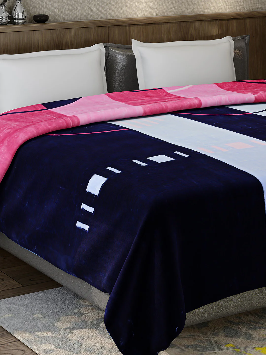Printed Double Bed 947 GSM Blanket for Heavy Winter -1 Ply (Weight 5 kg) - Image 4