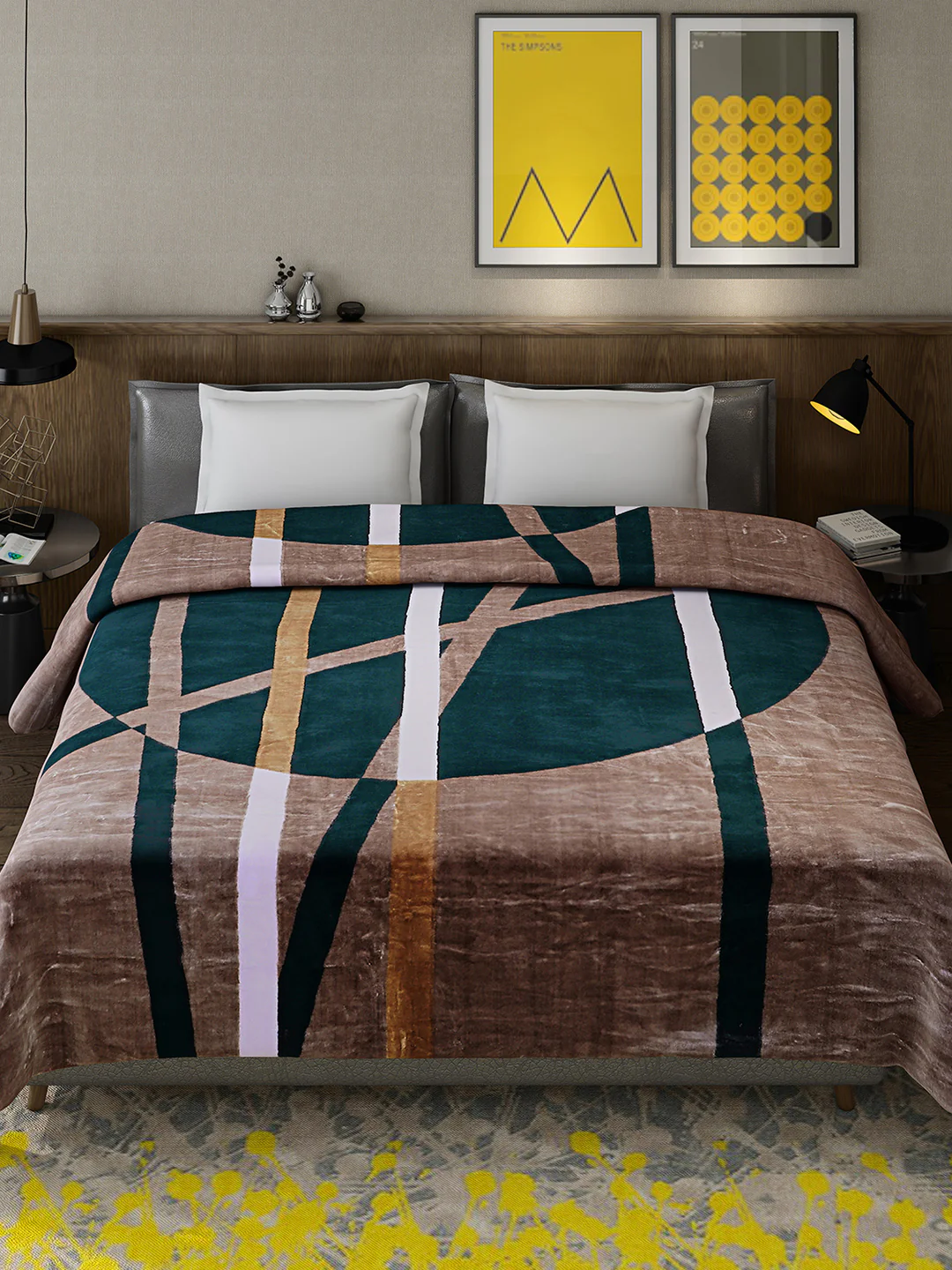 Printed Double Bed 947 GSM Blanket for Heavy Winter -1 Ply (Weight 5 kg) - Image 2