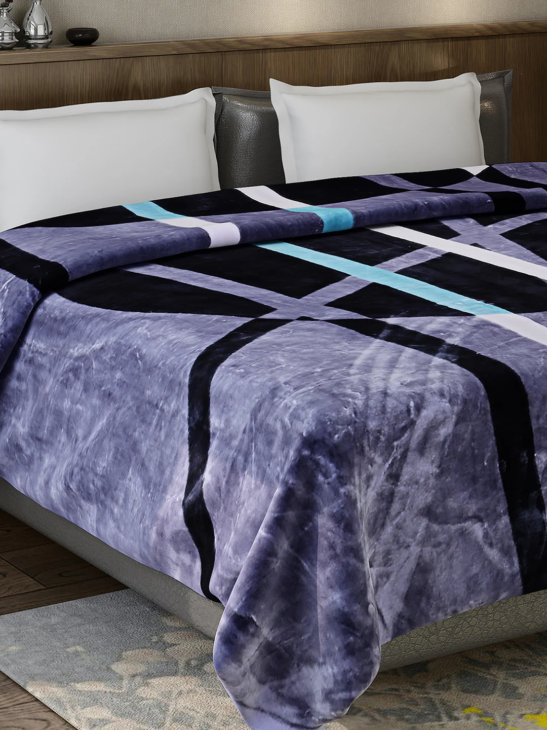 Printed Double Bed 947 GSM Blanket for Heavy Winter -1 Ply (Weight 5 kg) - Image 4