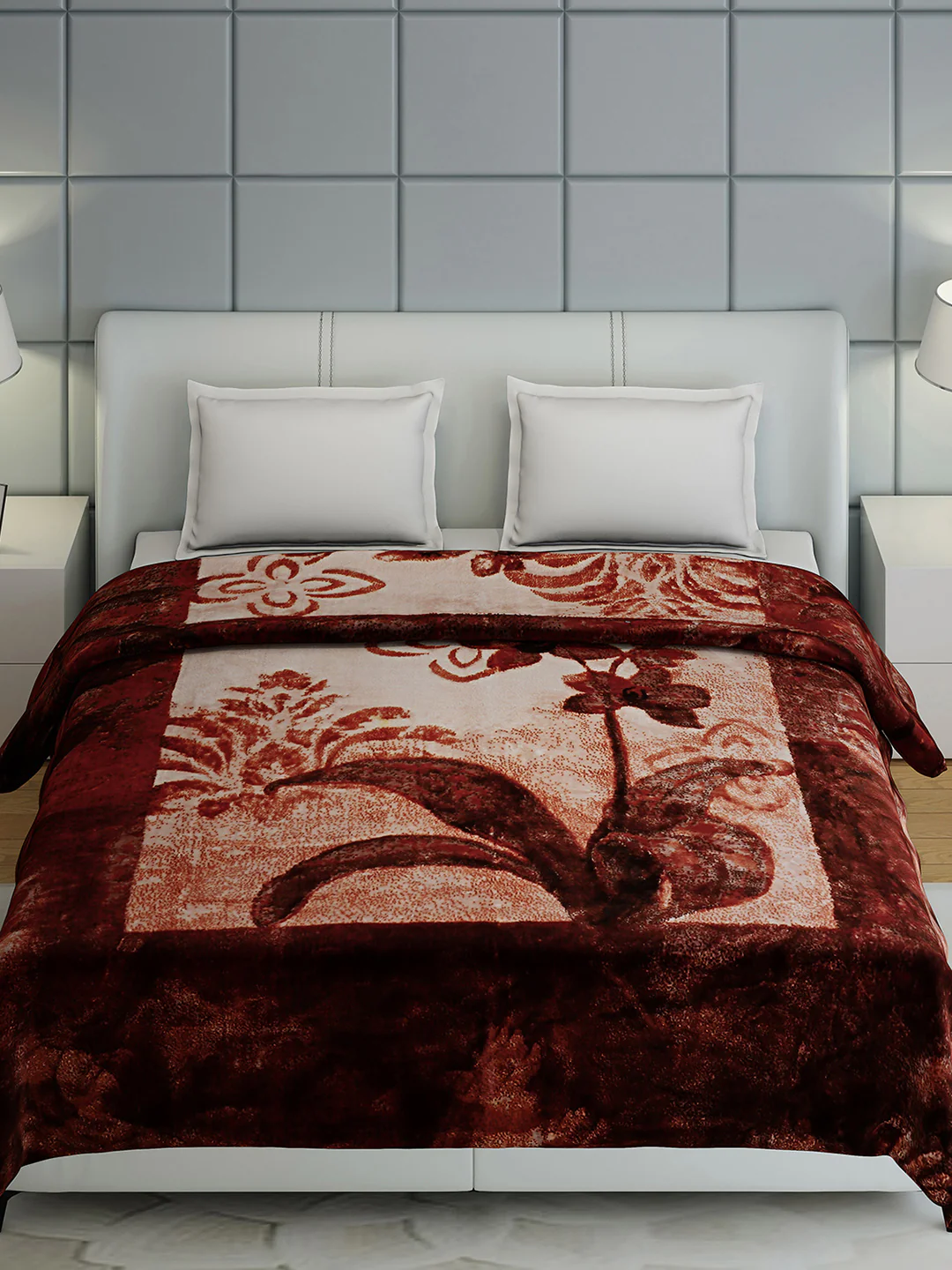 Printed Double Bed 947 GSM Blanket for Heavy Winter -2 Ply (Weight 5 kg) - Image 2