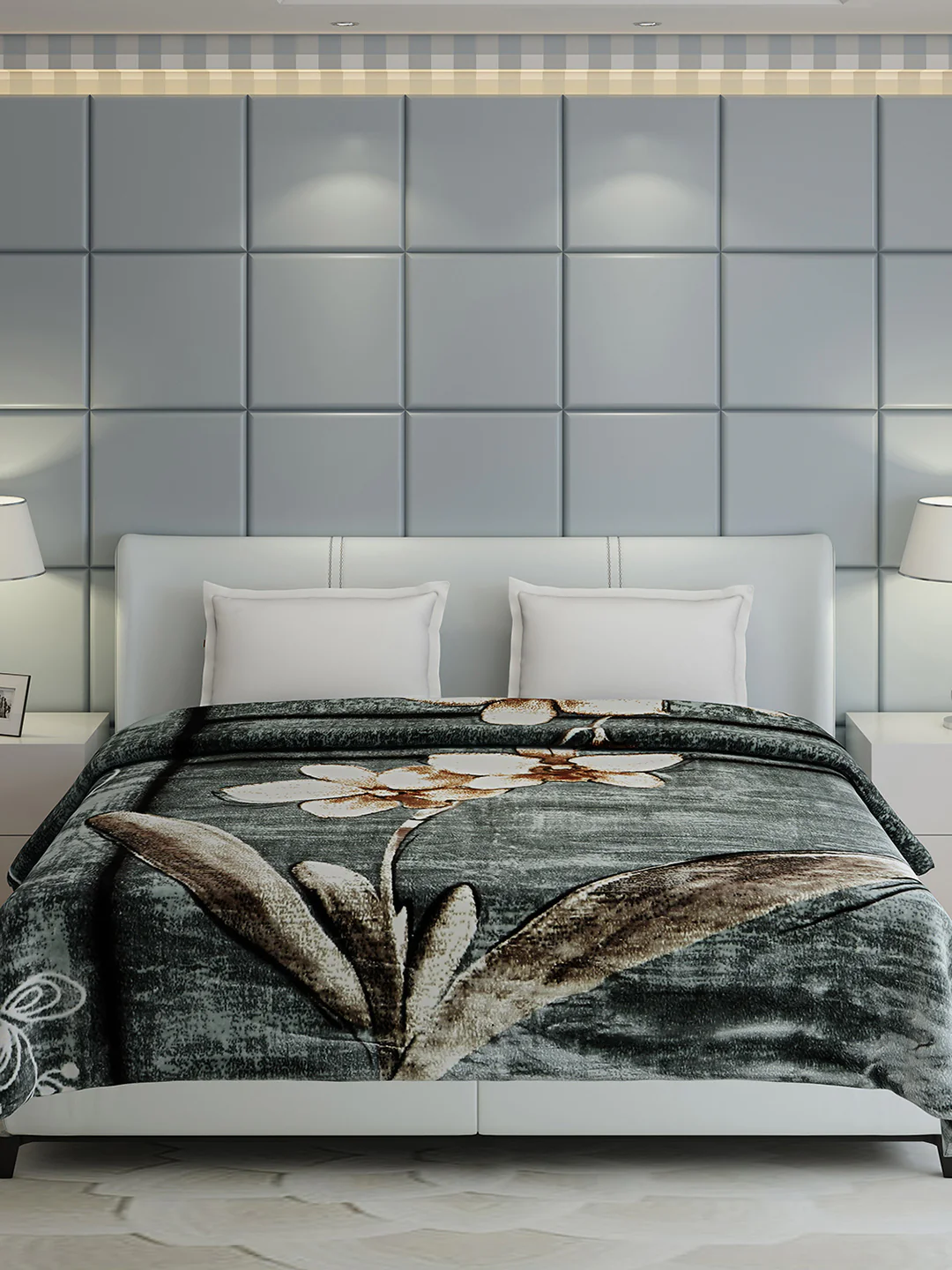 Printed Double Bed 947 GSM Blanket Hunter 2 Ply (Weight 5 kg) - Image 4