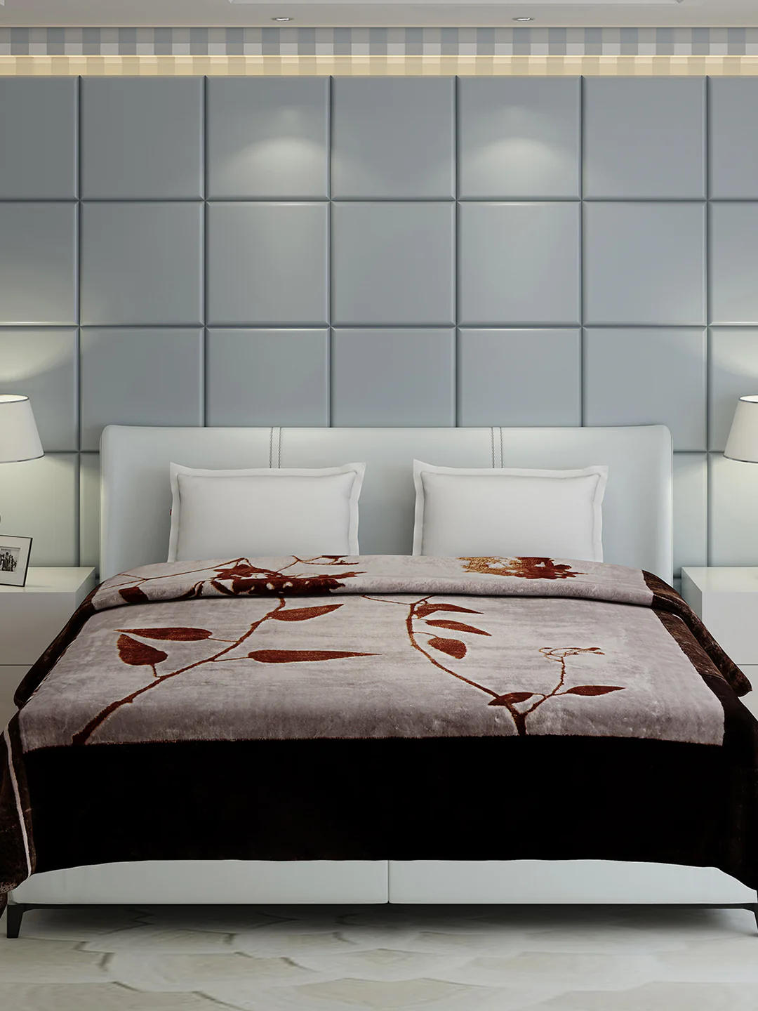 Printed Double Bed 947 GSM Blanket Hunter 2 Ply (Weight 5 kg) - Image 4