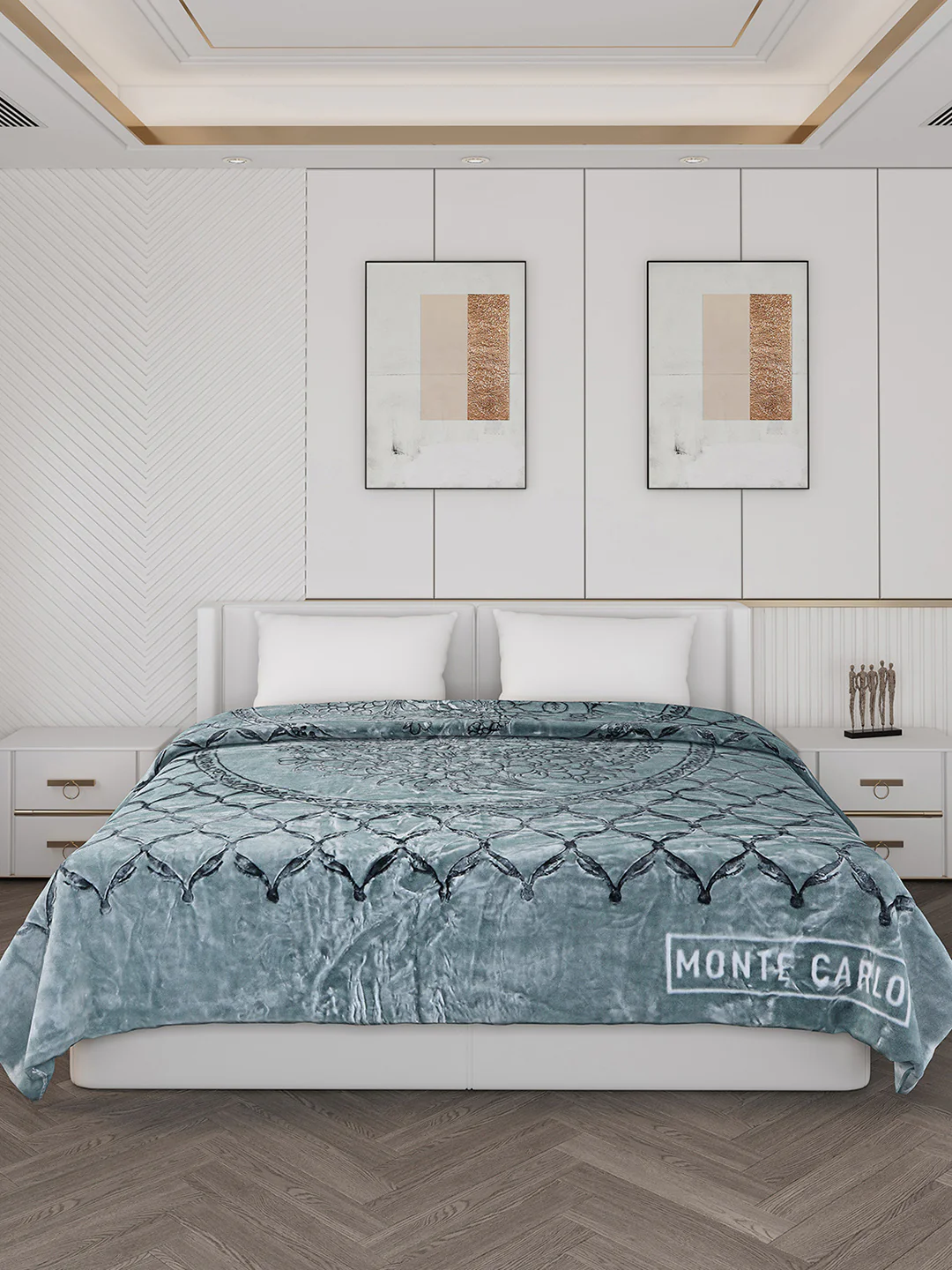 Printed Double Bed 950 GSM Blanket for Heavy Winter -2 Ply (Weight 5 kg) - Image 3