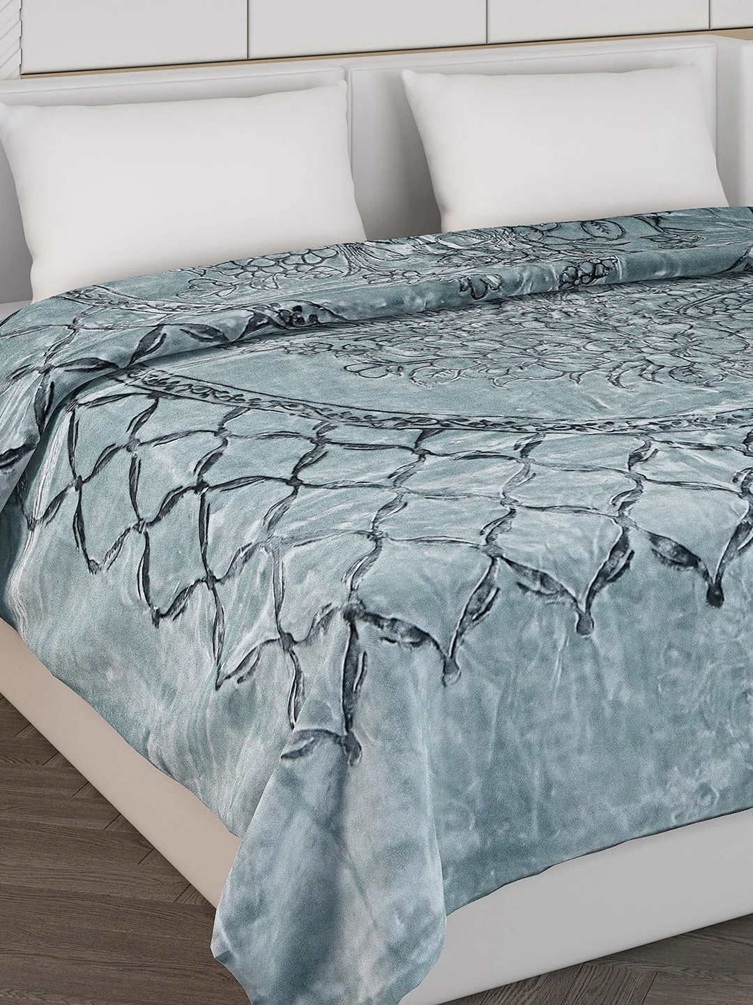 Printed Double Bed 950 GSM Blanket for Heavy Winter -2 Ply (Weight 5 kg) - Image 4
