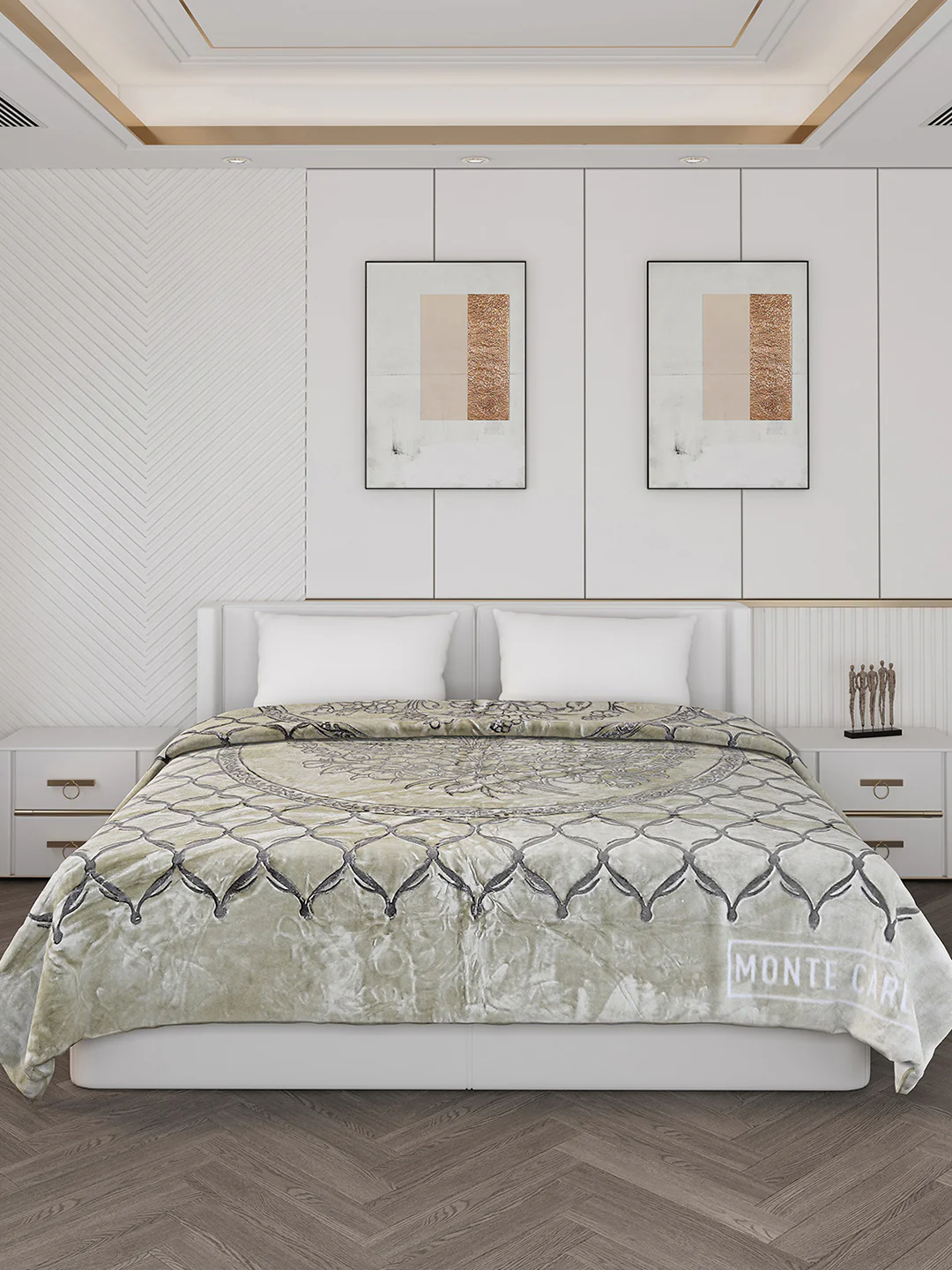 Printed Double Bed 950 GSM Blanket for Heavy Winter -2 Ply (Weight 5 kg) - Image 3