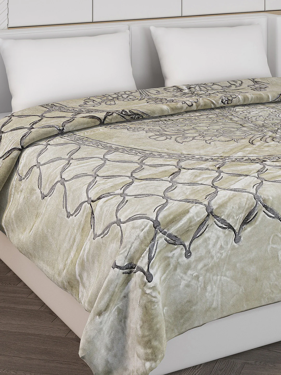 Printed Double Bed 950 GSM Blanket for Heavy Winter -2 Ply (Weight 5 kg) - Image 4