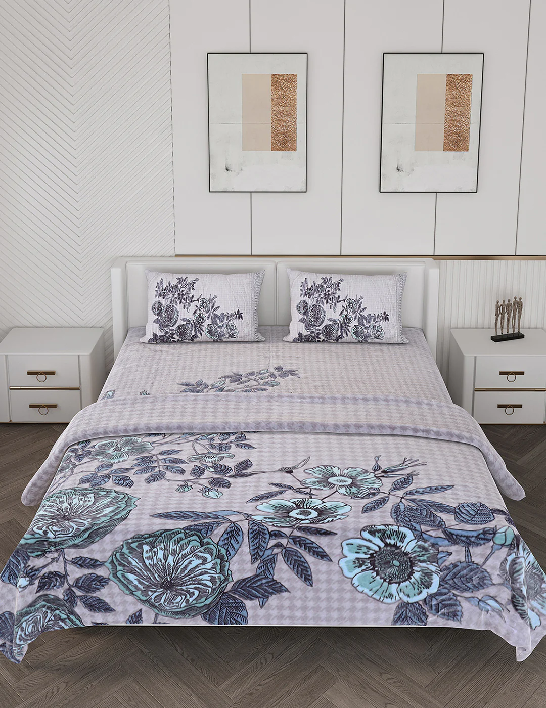 Printed Double Bed Bedding Set - Image 3
