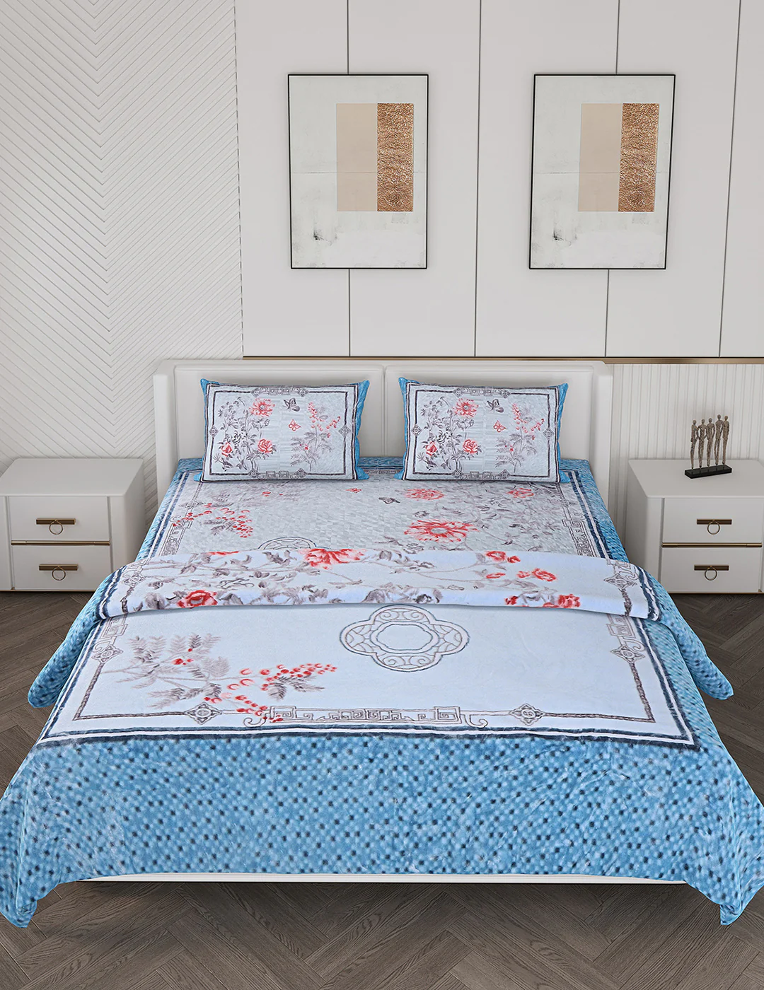 Printed Double Bed Bedding Set - Image 3