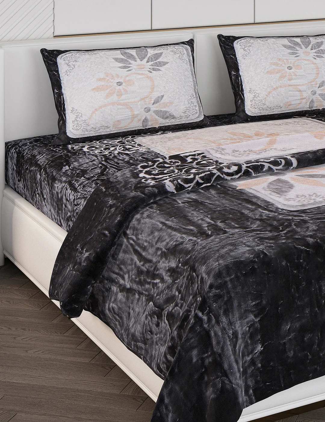 Printed Double Bed Bedding Set - Image 5