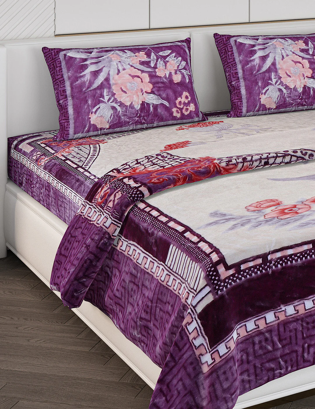 Printed Double Bed Bedding Set - Image 5