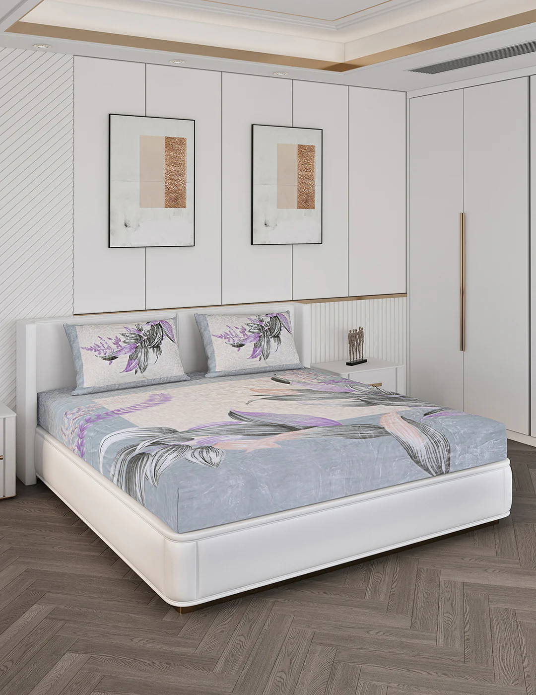 Printed Double Bed Bedding Set - Image 4