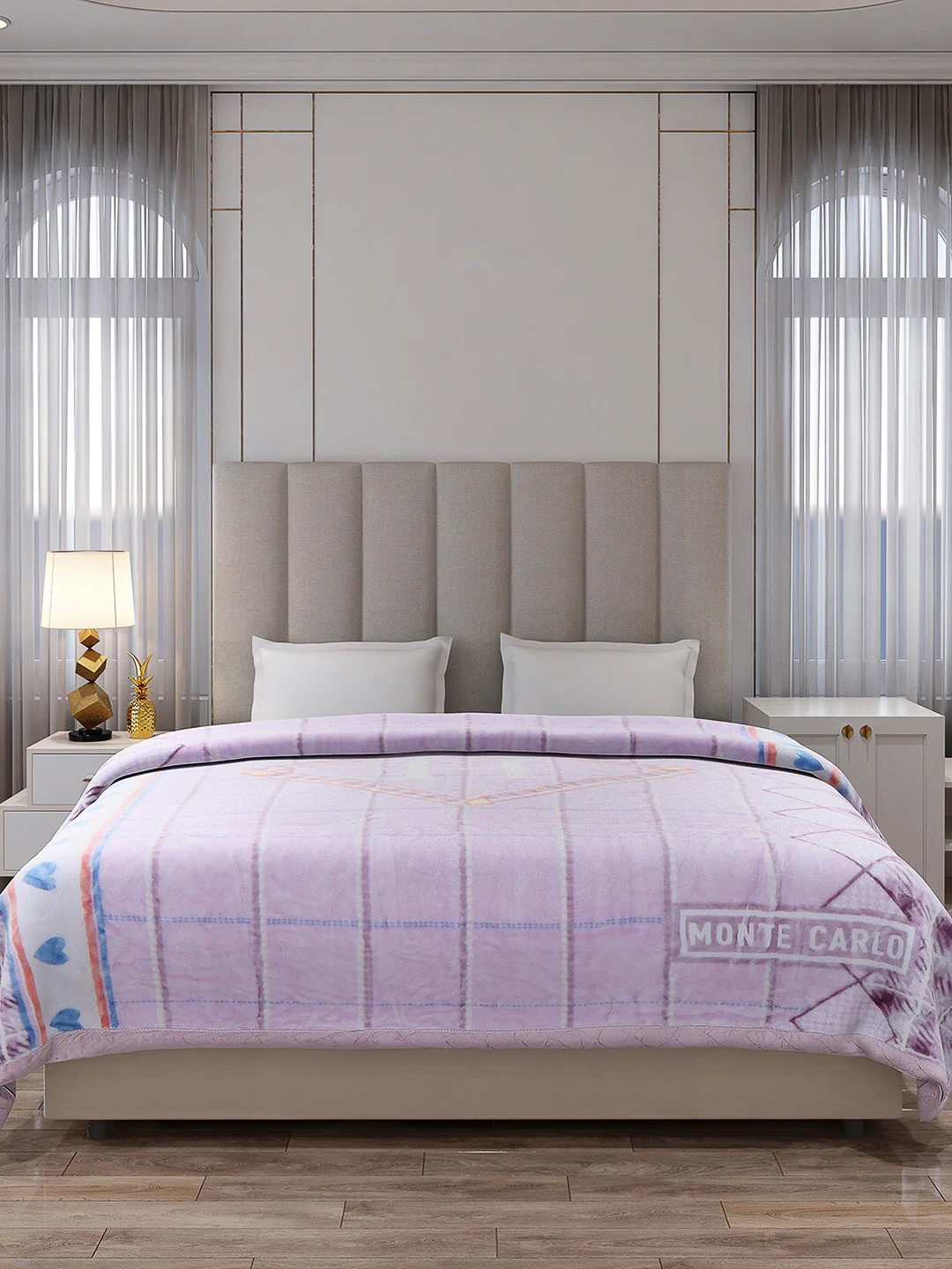 Printed Double Bed Reversible Blanket 2 Ply, 570 GSM, 3 kg (Royalgold Plus) - Image 2