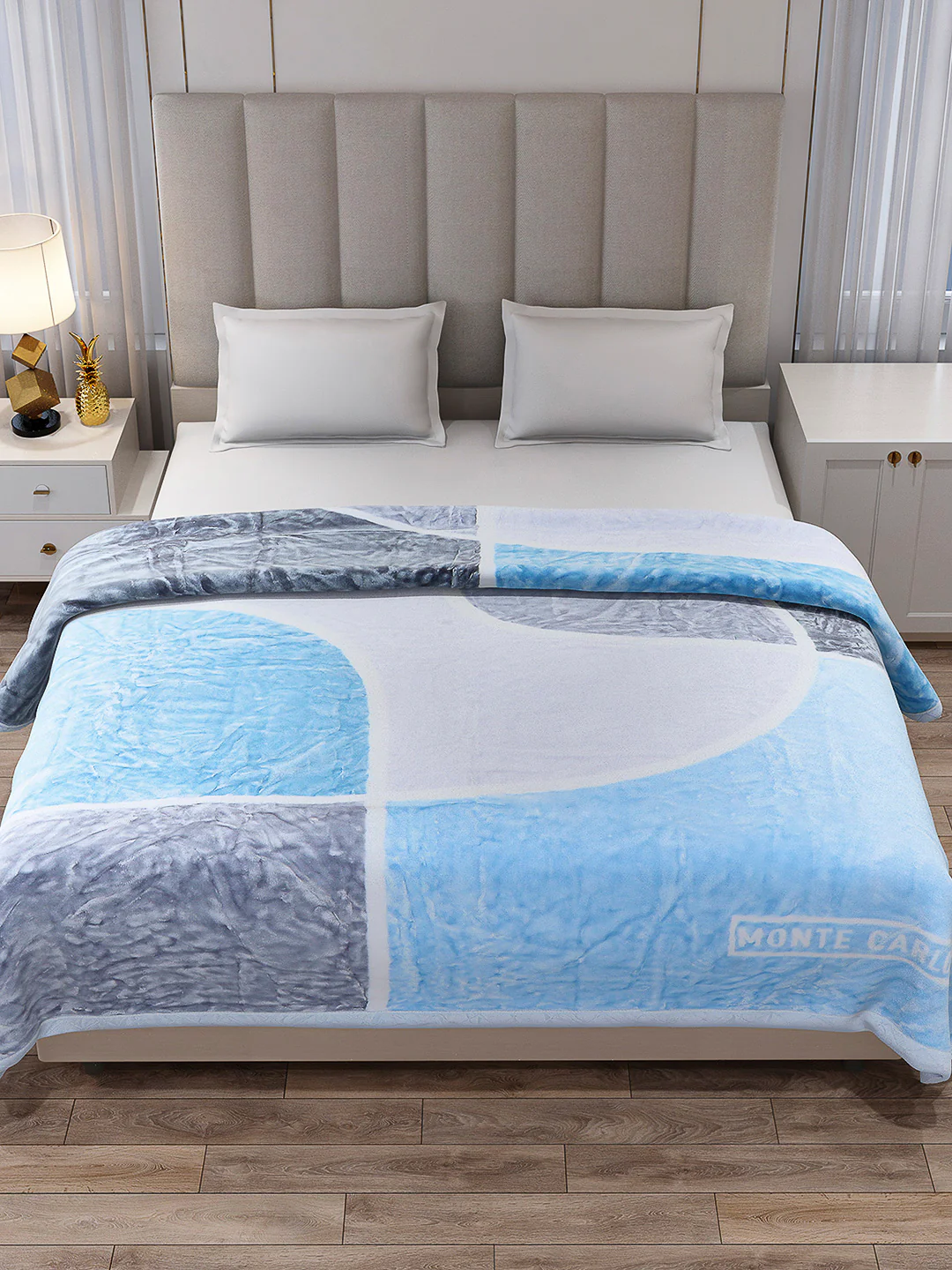 Printed Double Bed Reversible Blanket 2 Ply, 570 GSM, 3 kg (Royalgold Plus) - Image 3