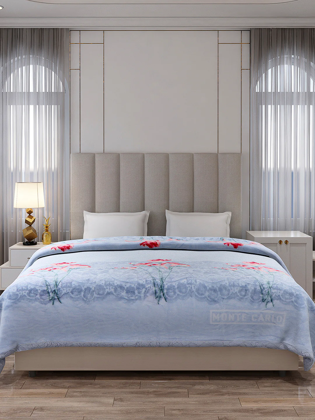 Printed Double Bed Reversible Blanket 2 Ply, 570 GSM, 3 kg (Royalgold Plus) - Image 2