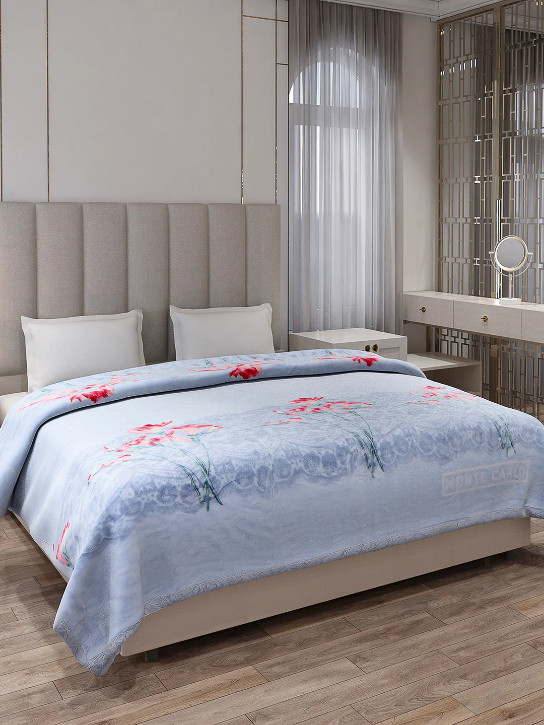 Printed Double Bed Reversible Blanket 2 Ply, 570 GSM, 3 kg (Royalgold Plus) - Image 4