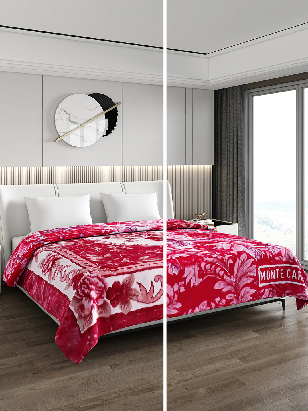 Printed Double Bed Reversible Blanket 2 Ply, 757 GSM, 4 kg (Super Star) - Image 2