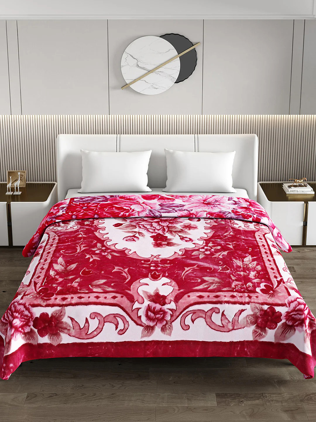Printed Double Bed Reversible Blanket 2 Ply, 757 GSM, 4 kg (Super Star) - Image 4