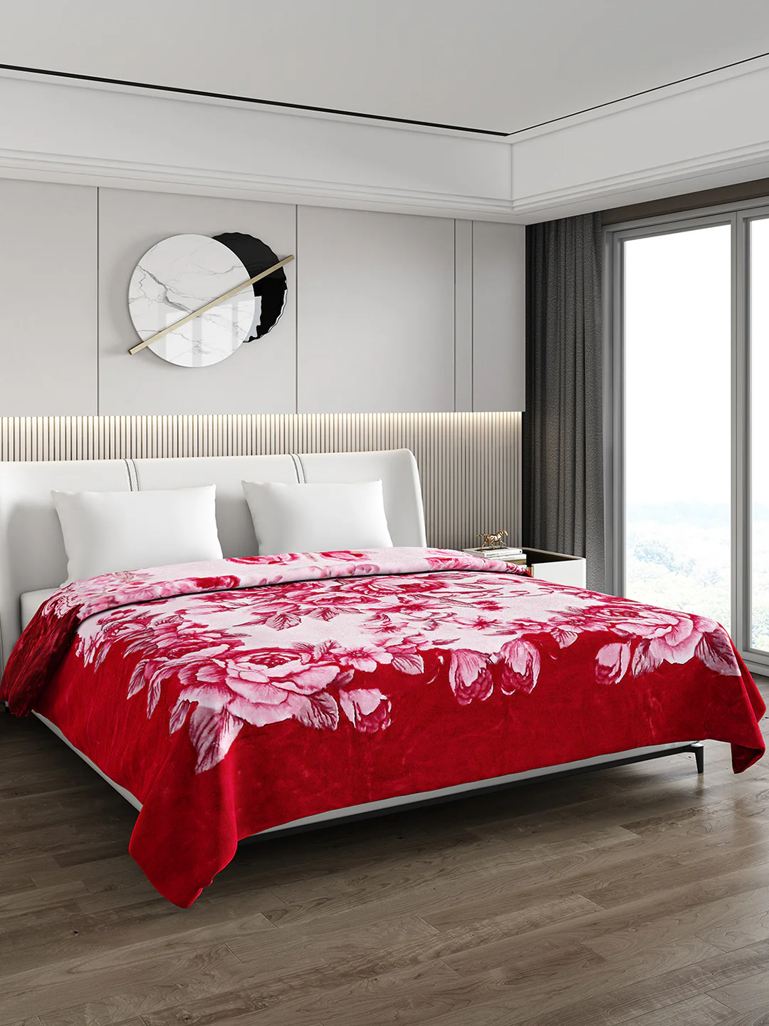 Printed Double Bed Reversible Blanket 2 Ply, 757 GSM, 4 kg (Super Star) - Image 5