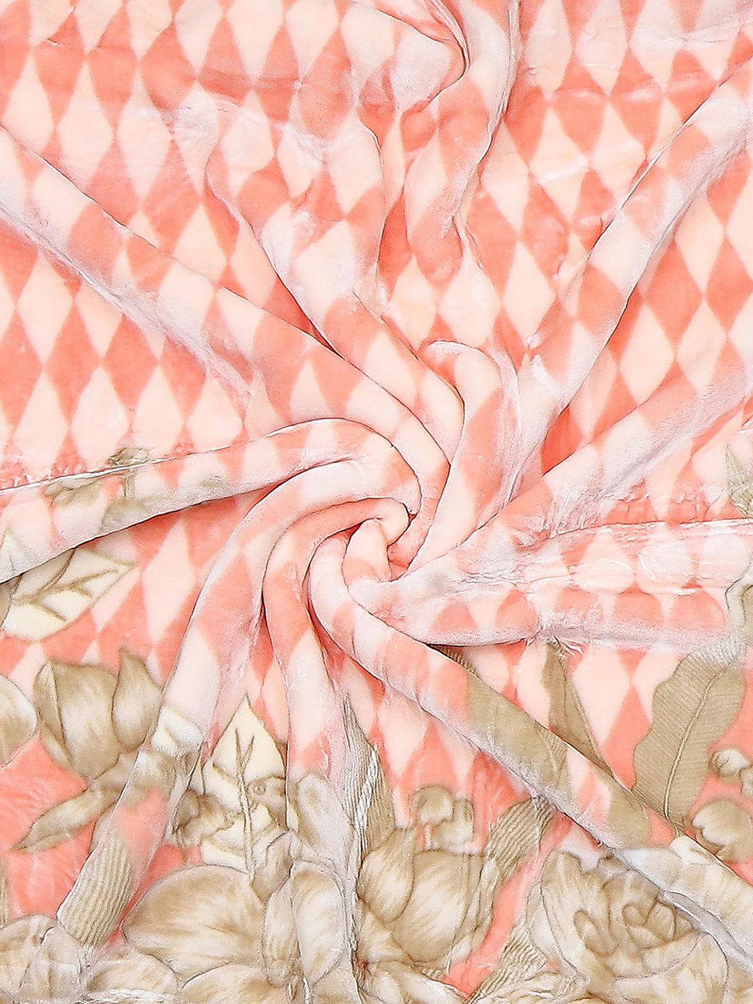 Printed Double Bed Reversible Blanket 2 Ply, 850 GSM, 4.5 kg (Uphar) - Image 7