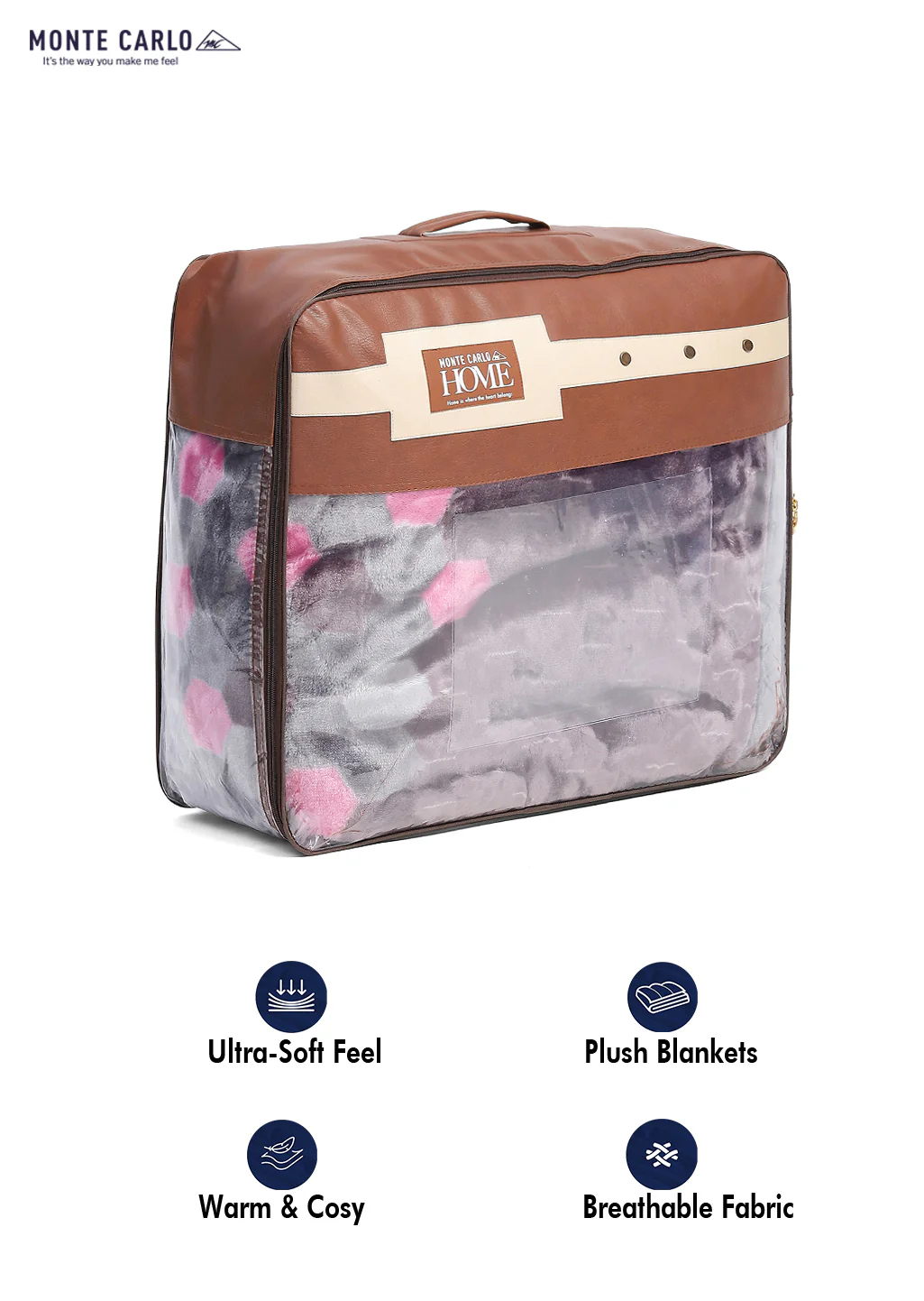 Printed Double Bed Reversible Blanket 2 Ply, 853 GSM, 4.5 kg (Tohfa) - Image 12